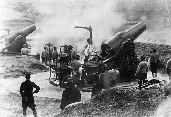 Итальянская и японская тяжелая артиллерия Первой мировой войны